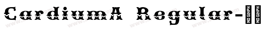 CardiumA Regular字体转换
